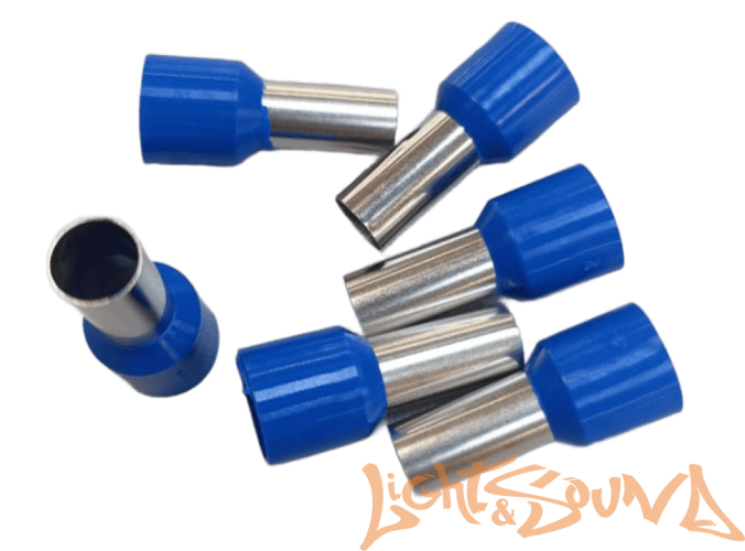 Клемма-втулка LS, металлическая, 16мм2, цвет синий, 1шт