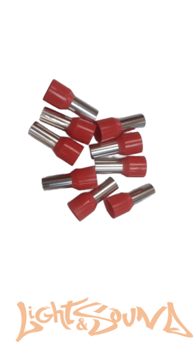 Клемма-втулка LS, металлическая, 35мм2, цвет красный, 1шт