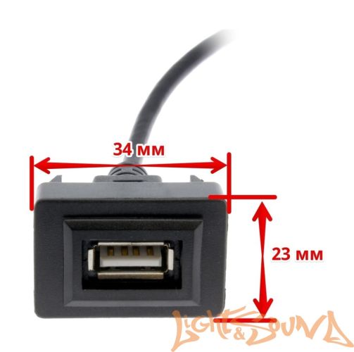 USB разъём в штатную заглушку для Toyota new