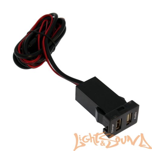 USB разъём в штатную заглушку для Toyota 2009-2021, Mitsubishi 2019+