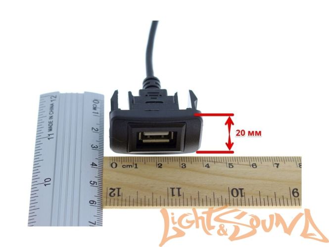 USB разъём в штатную заглушку для Toyota до 2010