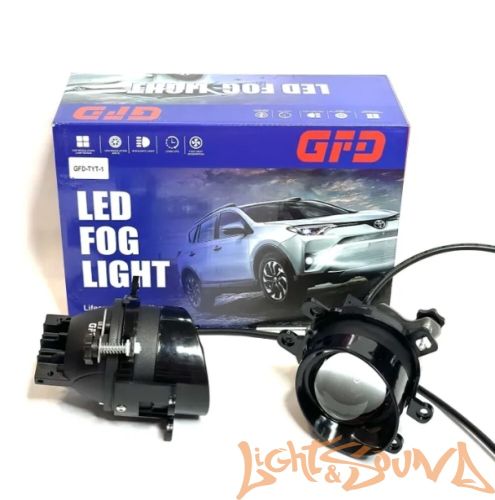Светодиодная линза для ПТФ GFD TYT-1 TOYOTA ближний, 2шт