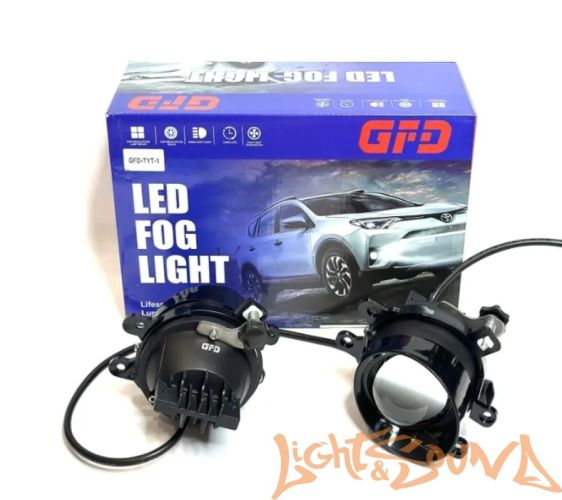 Светодиодная линза для ПТФ GFD TYT-1 TOYOTA ближний, 2шт