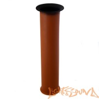 Труба D110/500 чёрная с раскрывом