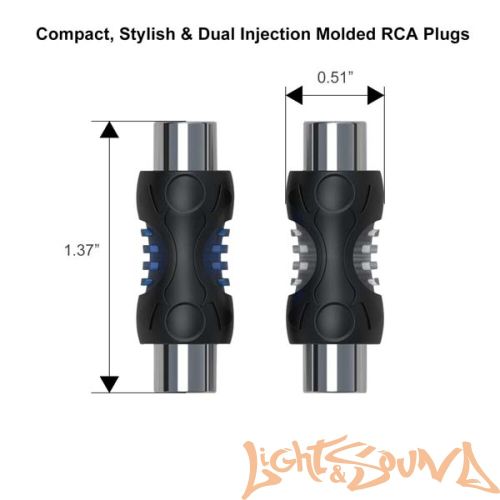 Recoil RCC-F8 соеденитель кабелей RCA (мама/мама)