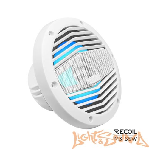 Recoil M3-65W Marine 6.5" (16,5 см), 2-полосная коаксиальная акустическая система для катера, белые