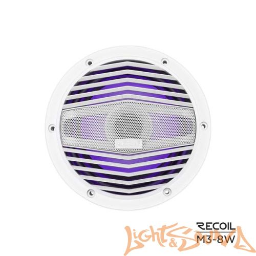Recoil M3-8W Marine 8" (20 см), 2-полосная коаксиальная акустическая система для катера,белые