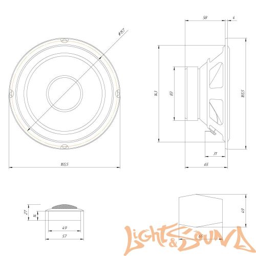 Oris Electronics FT-165 6.5" (16.5 см) 2-полосная компонентная акустическая система