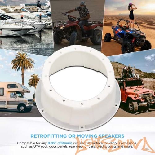 Подиумы пластиковые Recoil USP65W 6,5" (16см), белые, 2шт