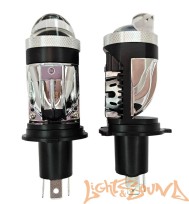  Светодиодная линза Clearlight H4 mini LL 6000K, 2шт