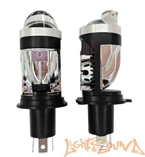 Светодиодная линза Clearlight H4 mini LL 6000K, 2шт