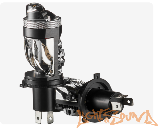 Светодиодная линза Clearlight H4 mini LL 4300K, 2шт