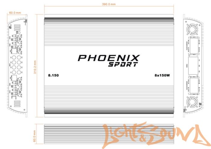 DL Audio Phoenix Sport 8.150 усилитель мощности 8-канальный
