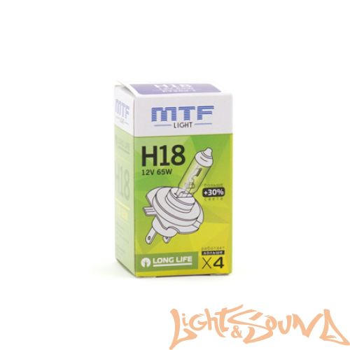 MTF Standart + 30% H18 12В 65Вт PY26d-1 Галогенная лампа (1шт)