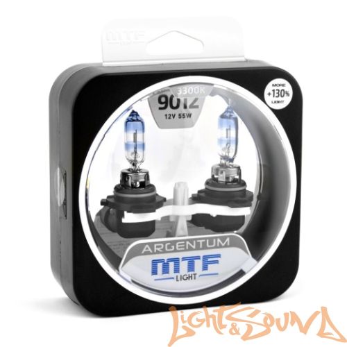 MTF ARGENTUM +130% HIR2 (9012), 12V, 55W Галогенные лампы (2 шт)