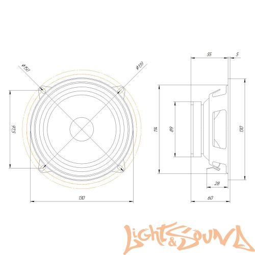 Oris Electronics FT-55 (13 см) среднечастотные динамики (комплект)