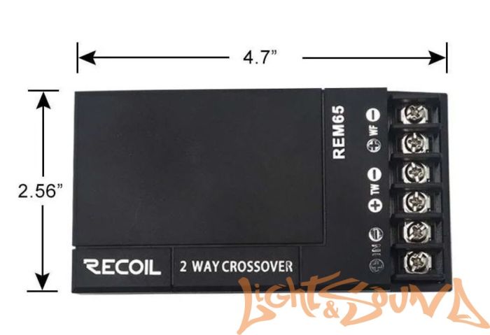 Recoil REM65 2-канальный кроссовер, 2шт