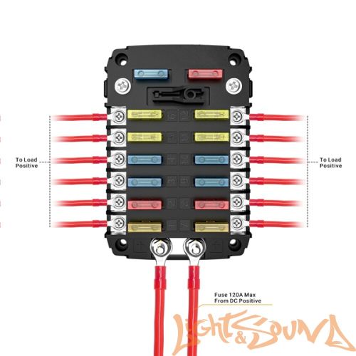 Блок на 12 предохранителей Recoil AF12
