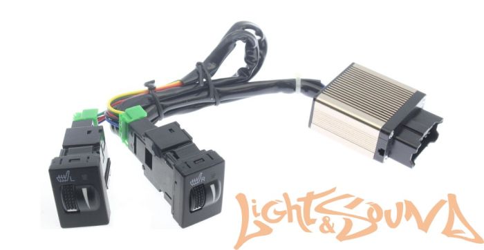 Комлект подогрева двух сидений с раздельными кнопками для Toyota, Mitsubishi 2019+ ZG8 (тип3)