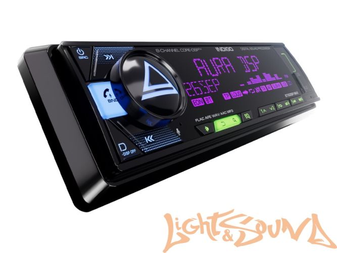 Aura INDIGO-876DSP USB-ресивер, 4х51w, USB (1.2A)/FM/AUX/BT,4RCA,DSP,RGB подсветка