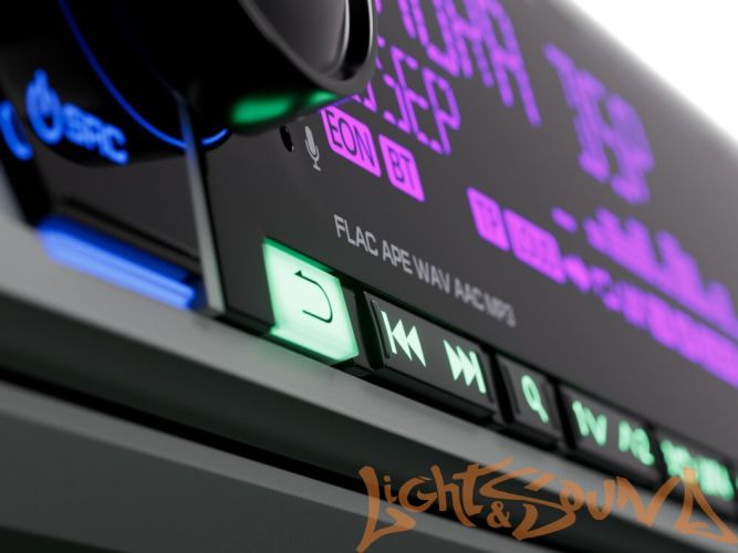 Aura INDIGO-877DSP-MKII USB-ресивер, 4х51w, USB (1.2A)/FM/AUX/BT,4RCA,DSP,RGB подсветка