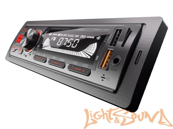 Aura Fireball-103BT USB-ресивер, 12V 4x36w, 2USB SD/FM/AUX/BT, 2 RCA, VA, красная подсветка