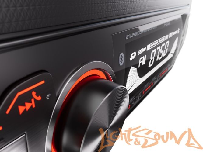 Aura Fireball-103BT USB-ресивер, 12V 4x36w, 2USB SD/FM/AUX/BT, 2 RCA, VA, красная подсветка