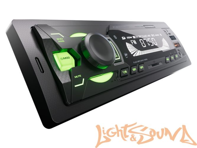 Aura Fireball-105BT USB-ресивер, 12V 4x36w, 2USB SD/FM/AUX/BT, 2 RCA, VA, зеленая подсветка