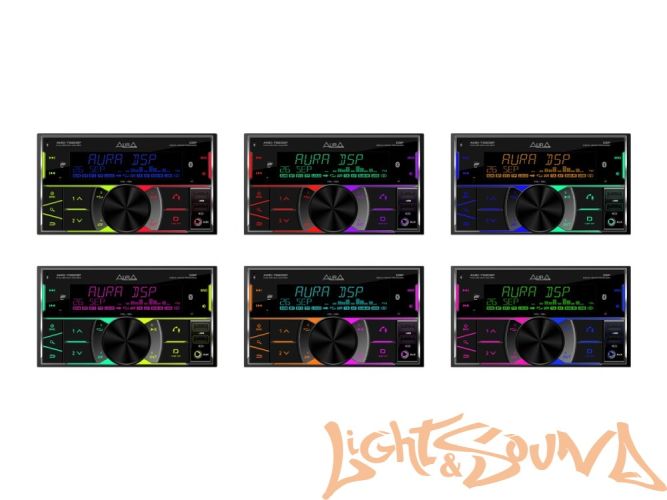 Aura AMD-782DSP 2DIN USB-ресивер, 4x51, USB/FM/AUX/BT,3RCA,DSP, RGB-подсветка