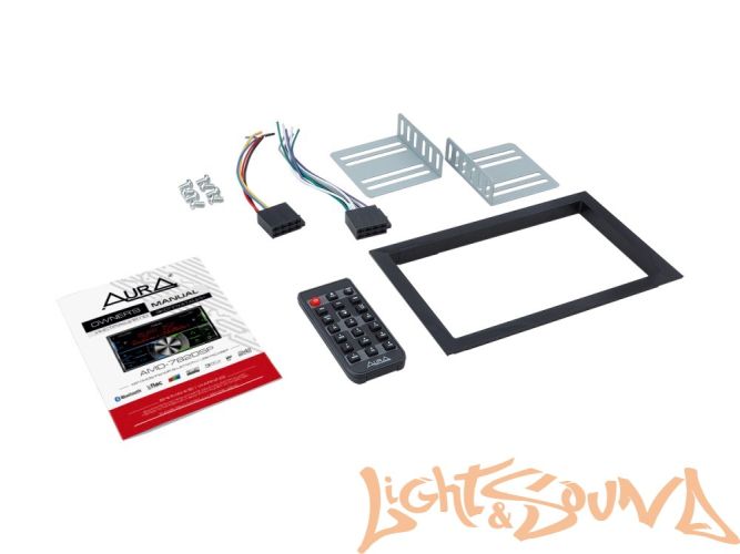 Aura AMD-782DSP 2DIN USB-ресивер, 4x51, USB/FM/AUX/BT,3RCA,DSP, RGB-подсветка