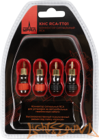  URAL КНС RCA-TT01 прямой разъём RCA-папа(4шт.)