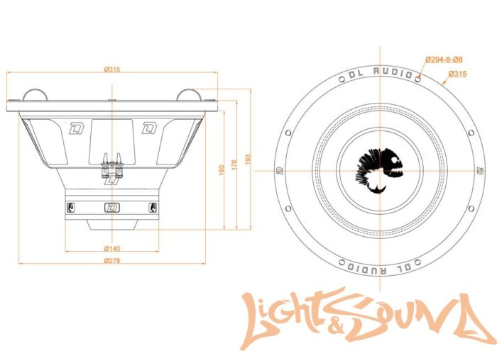 DL Audio Piranha 12 v.2 сабвуфер