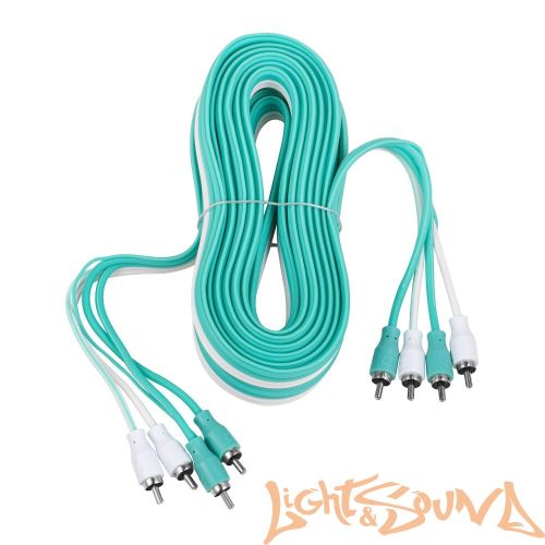 RCA (межблочный) кабель DL Audio Piranha 4RCA 5 метров