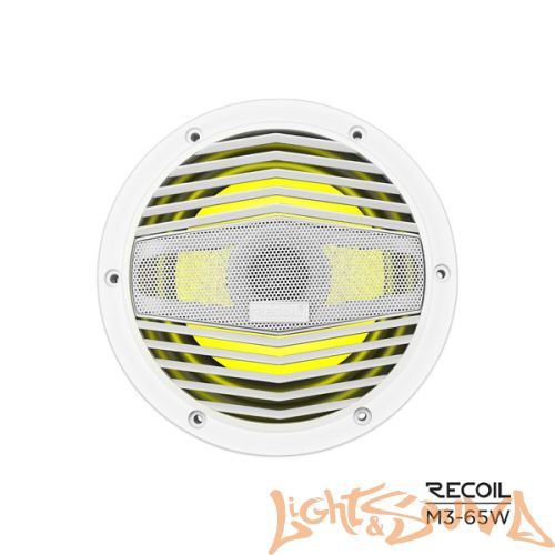 Recoil M3-65W Marine 6.5" (16,5 см), 2-полосная коаксиальная акустическая система для катера, белые