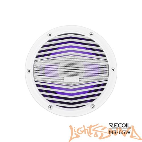 Recoil M3-65W Marine 6.5" (16,5 см), 2-полосная коаксиальная акустическая система для катера, белые