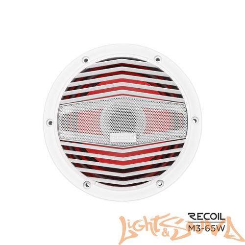 Recoil M3-65W Marine 6.5" (16,5 см), 2-полосная коаксиальная акустическая система для катера, белые