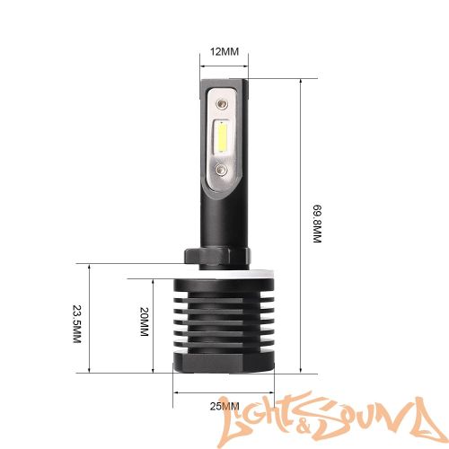 Светодиод головного света Optima LED QVANT H27(880/881), 12-24V (2шт)