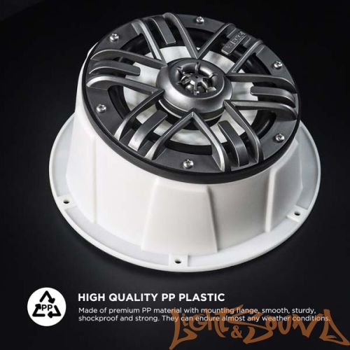 Подиумы пластиковые Recoil USP65W 6,5" (16см), белые, 2шт