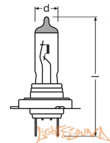Osram Original Line H18 12V, 65W Галогенная лампа (1шт)