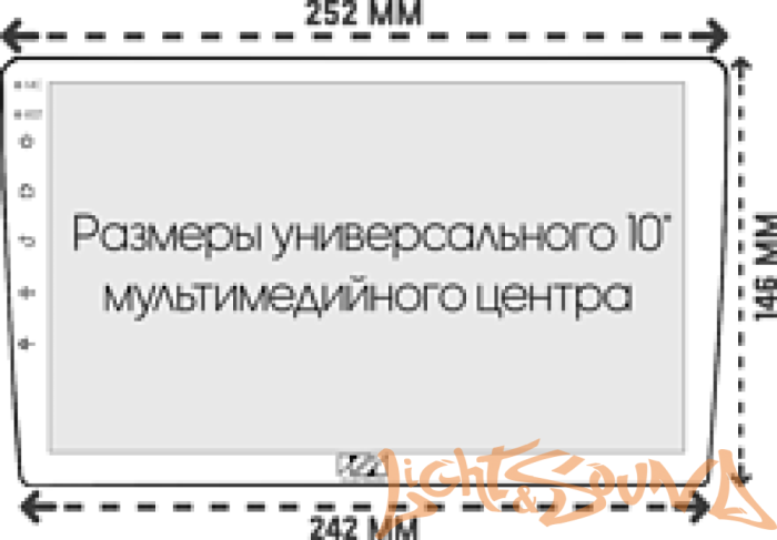 Переходная рамка для Toyota Wish 2009+ для установки MFA дисплея