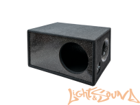 Корпус для сабвуфера DSD 15" двойная стенка, Искра Зеленая на Черная на трубе 200, (96Л)