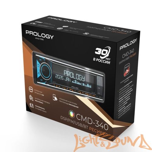 Prology CMD-340 4 х 55 Вт, FM/USB/BT ресивер с DSP процессором