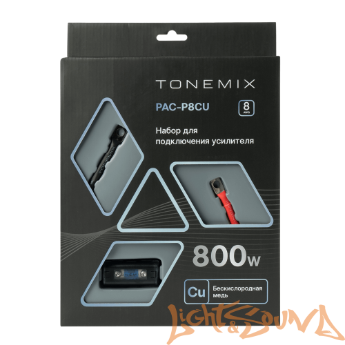 Tonemix PAC-P8CU Набор для подключения усилителя(без RCA и акустич.каб) 2х8AWG