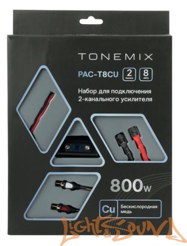 Tonemix PAC-T8CU Набор для подключения усилителя 2х8AWG