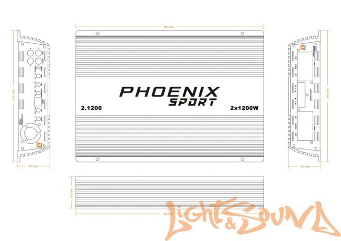 DL Audio Phoenix 2.1200 усилитель мощности 2-х канальный
