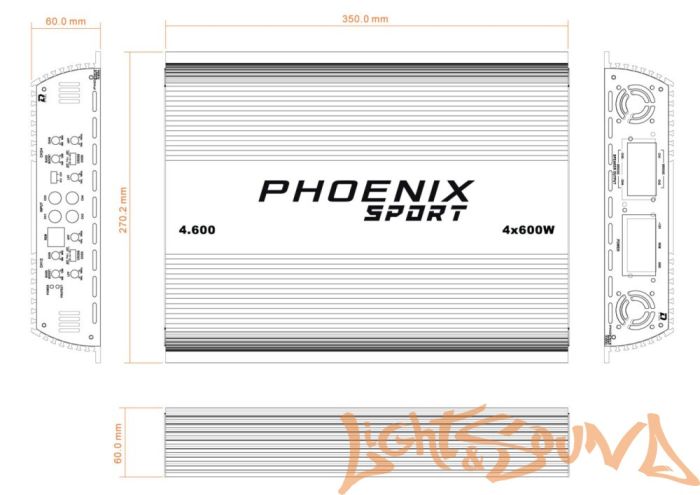 DL Audio Phoenix Sport 4.600 усилитель мощности 4-х канальный