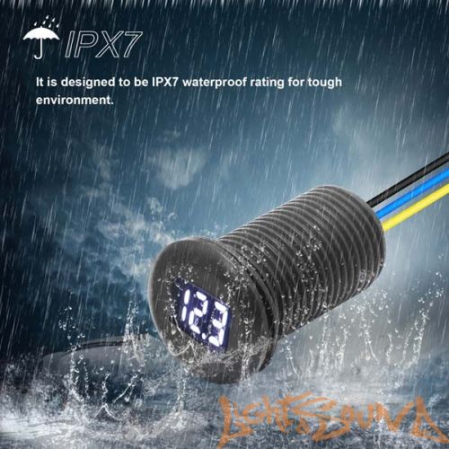 Recoil MDV Marine Универсальный вольтметр, водонепроницаемый