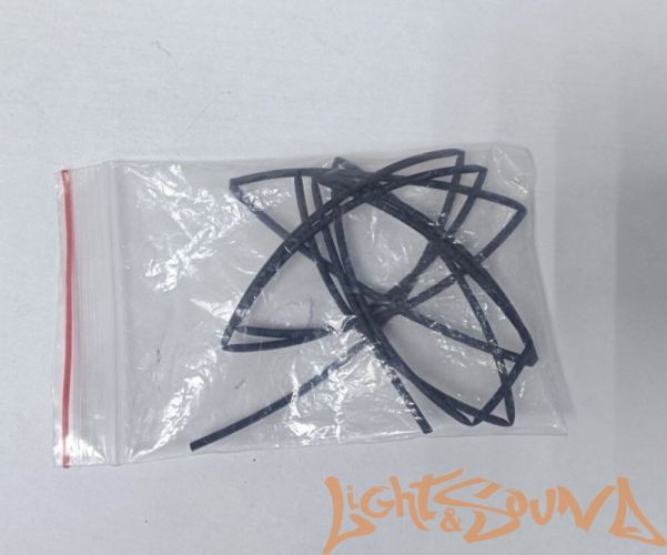 Термоусадочная трубка 2:1 1мм, 1м, черная