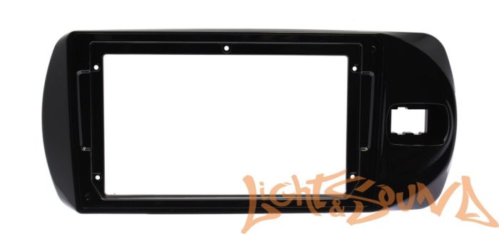 Переходная рамка для Toyota Vitz 2015-2020 для установки MFB дисплея (чёрный глянец)