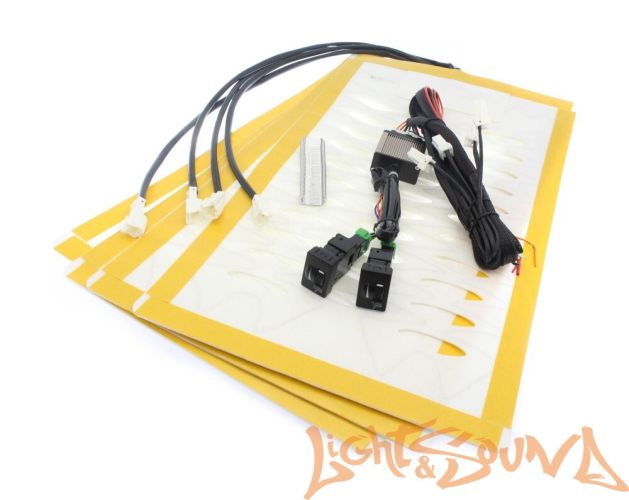 Комлект подогрева двух сидений с раздельными кнопками для Toyota, Mitsubishi 2019+ ZG8 (тип3)